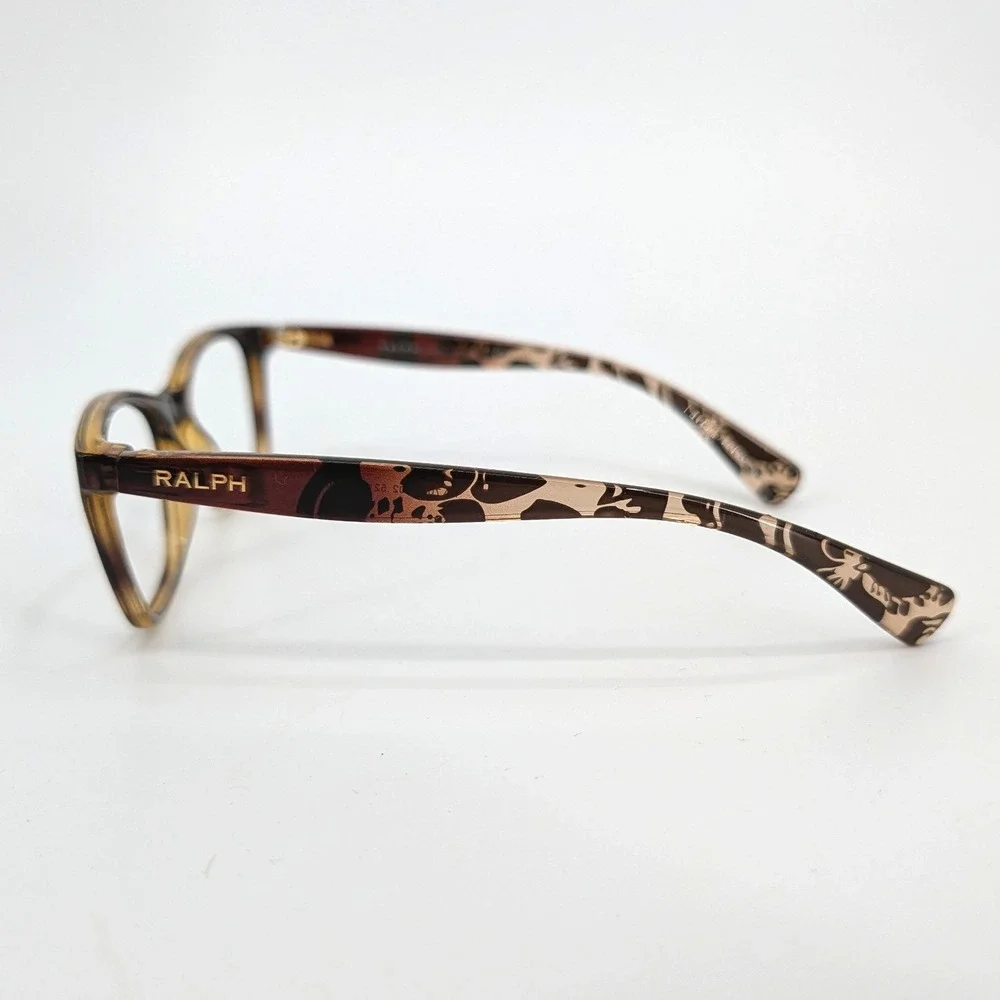 Ralph Lauren RA7071 Tortoise Cat Eye Eyeglasses Floral‎ Temple 52-16-140